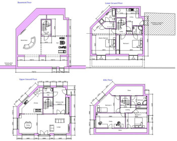 Heol Rhyd 4 storey plans