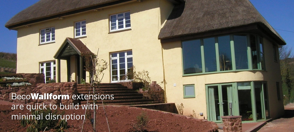 Wallform extensions are quicker to build with minimal disruption