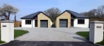 A pair of BecoWallform 313 ICF bungalows built by SFB Homes